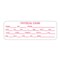 Nevs Veterinary Urinalysis Results Label 7/8" x 2-1/2" White w/Red VW-0083 - alternate 1